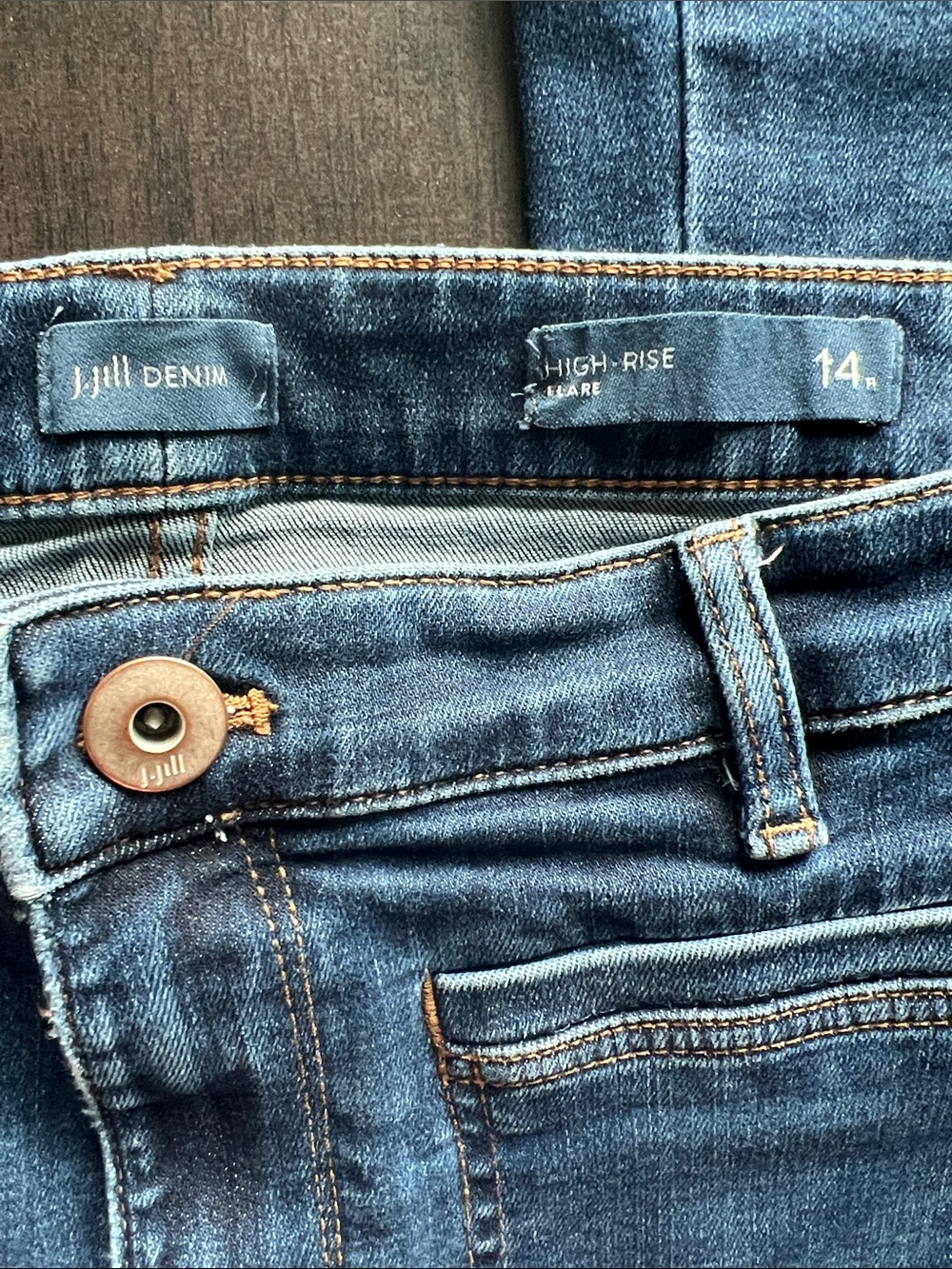 J Jill high rise flare jeans - Picture 3 of 6